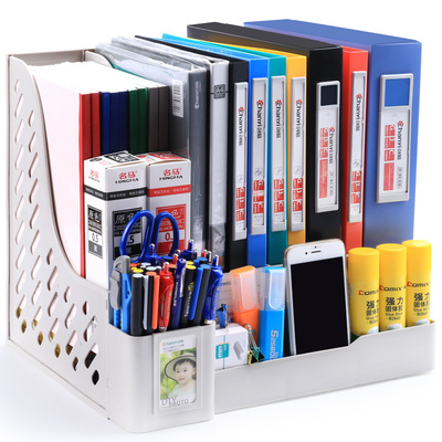 桌面辦公新選擇 皮革書立式多層文件架，打造高效整潔的辦公空間